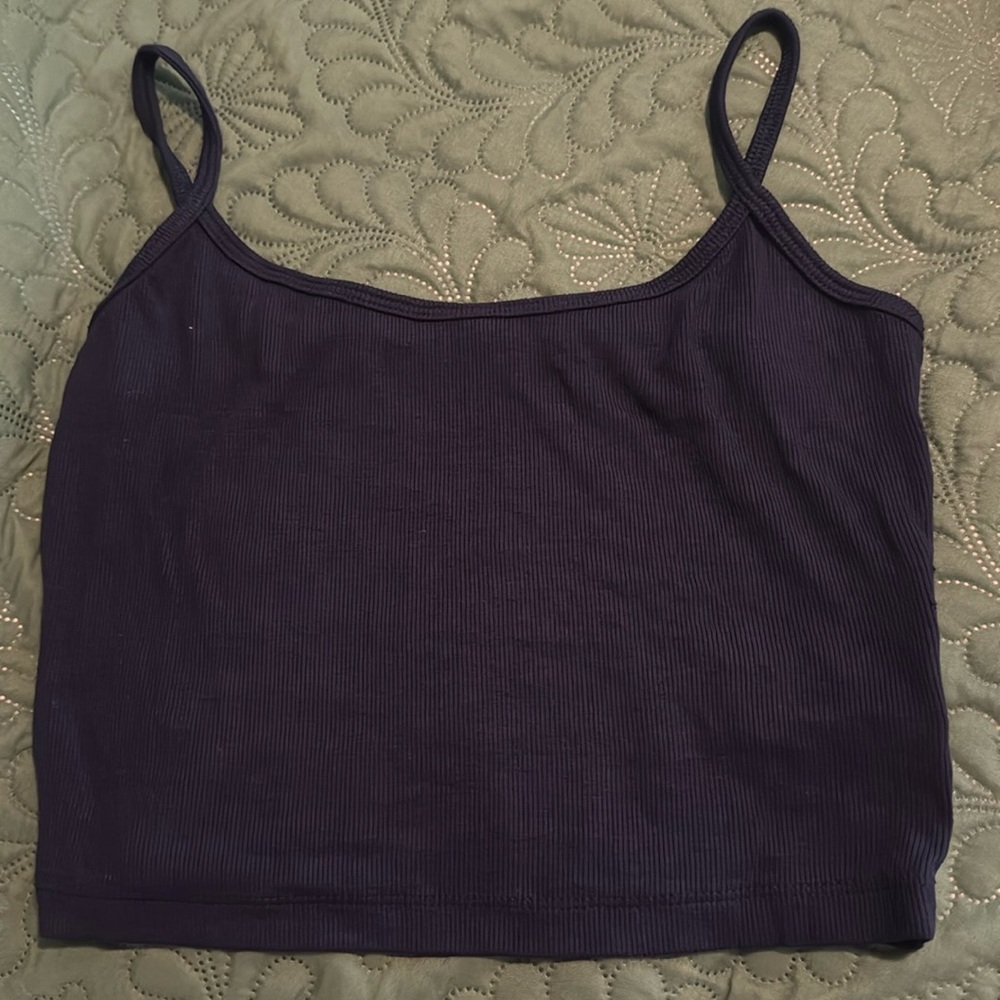 SHEIN navy crop top